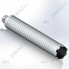 АЛМАЗНАЯ КОРОНКА "Outrunner" СУХОЕ сверление (МИКРОУДАР) D 62 *TL450*1¼″*Segment*6