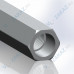 Удлинитель (АЛЮМИНИЕВЫЙ) Outrunner 500мм 1 1/4“UNC (МАМА) 1/4“UNC (ПАПА)