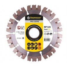 Круг алмазный 1A1RSS/С3-Н 125*2.0/1,2*10*22.23-10 HIT  Baumesser Rapid Pro