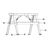 Скамья монтажная OUTRUNNER(18 - 30 IN.)(45-76.2 CM) шаг рег-ки (5 CM)
