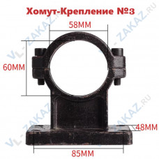 Хомут-Крепление №3(60*58) к станинам  Vl-146, VL-188
