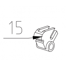 15. Поворотный блок запора цилиндра MD40