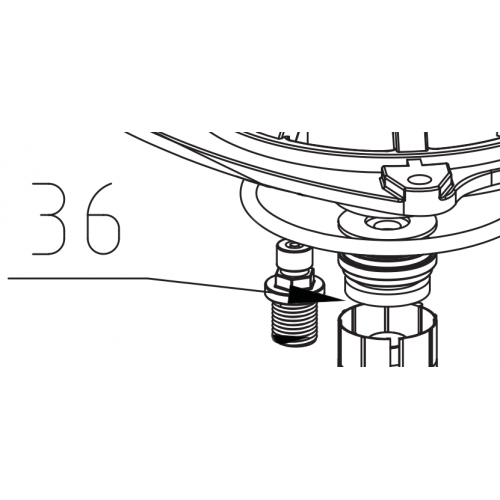 36. Резиновое кольцо двигателя MD40 36. Резиновое кольцо двигателя MD40