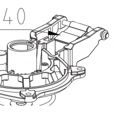 40. Хлястик нажатия газ баллона, резиновый MD40