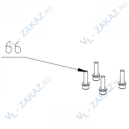 66. Винт крепления каретки MD40 66. Винт крепления каретки MD40