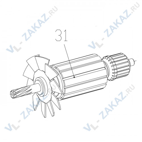 31. Ротор CAYKEN OND-916H (PD) 31. Ротор CAYKEN OND-916H (PD)